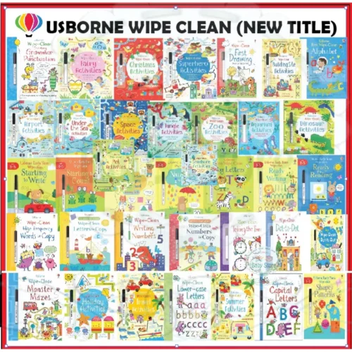 Usborne Wipe Clean Books
