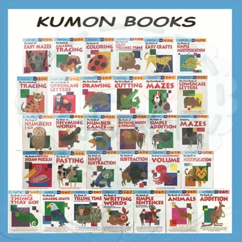 Kumon Workbooks   Preschool Workbooks   Coloring   Cutting   Pasting   Mazes   Tracing