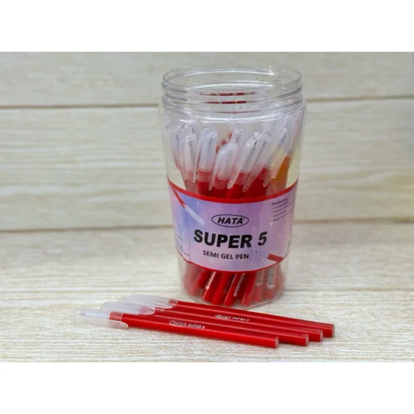 Hata Super 5 Semi Gel Pen 60pcs box  0 5mm