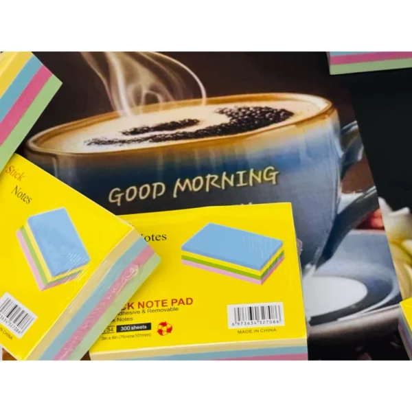 Stick Note Pad 3 x3  3 X4  300 sheets