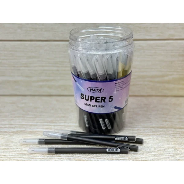 Hata Super 5 Semi Gel Pen 60pcs box  0 5mm