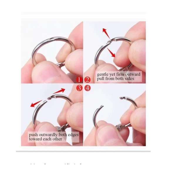 my-11134207-7rasi-m1h2br4o8ap38a.webp Metal Ring Book Ring Card Ring Leaf Binder Ring 30 41 55 80mm