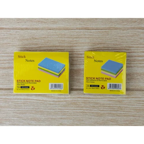 my-11134207-7rask-m457nl0l9h2xdd.webp Stick Note Pad 3 x3 3 X4 300 sheets