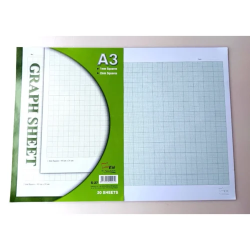 my-11134207-820lh-mnbhq2q2eoznec.webp Uni A3 Graph Sheet 20 sheets 1 pack