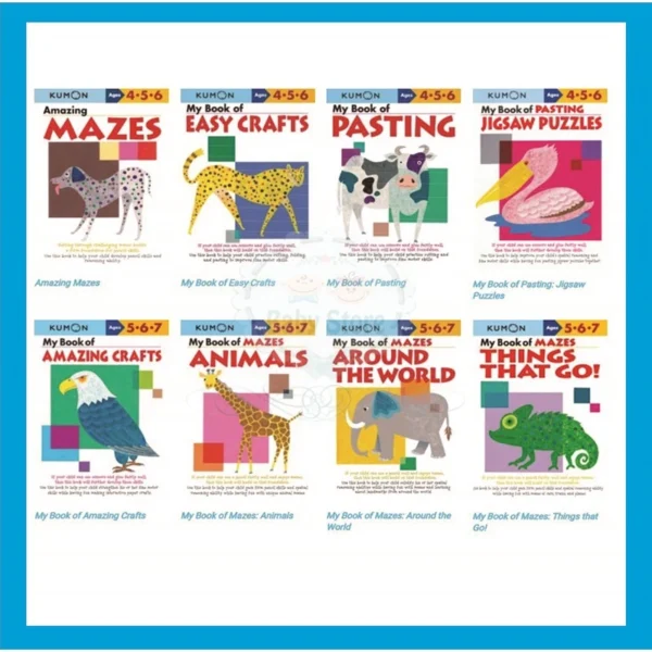 Kumon Workbooks   Preschool Workbooks   Coloring   Cutting   Pasting   Mazes   Tracing